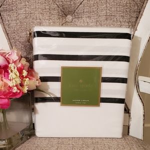 Kate Spade Harbour Stripe Shower Curtain NWT